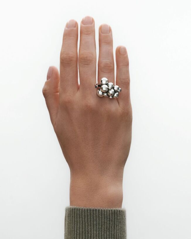 Georg Jensen Moonlight grapes ring i sølv, medium