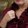 Susanne Friis Bjørner armbånd i forgylt sølv med ferskenfargede månestener, røkkvarts og naturfargede ferskvannsperler i lenken