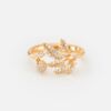 OLE LYNGGAARD COPENHAGEN Winter Frost ring i gult gull med diamanter