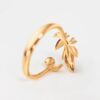 OLE LYNGGAARD COPENHAGEN Winter Frost ring i gult gull med diamanter
