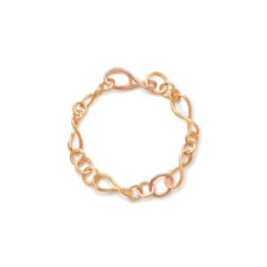 OLE LYNGGAARD COPENHAGEN Love bracelet thin armbånd i gult og rosé gull