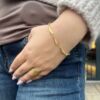 Noën «Olivia small» ring i forgylt sølv