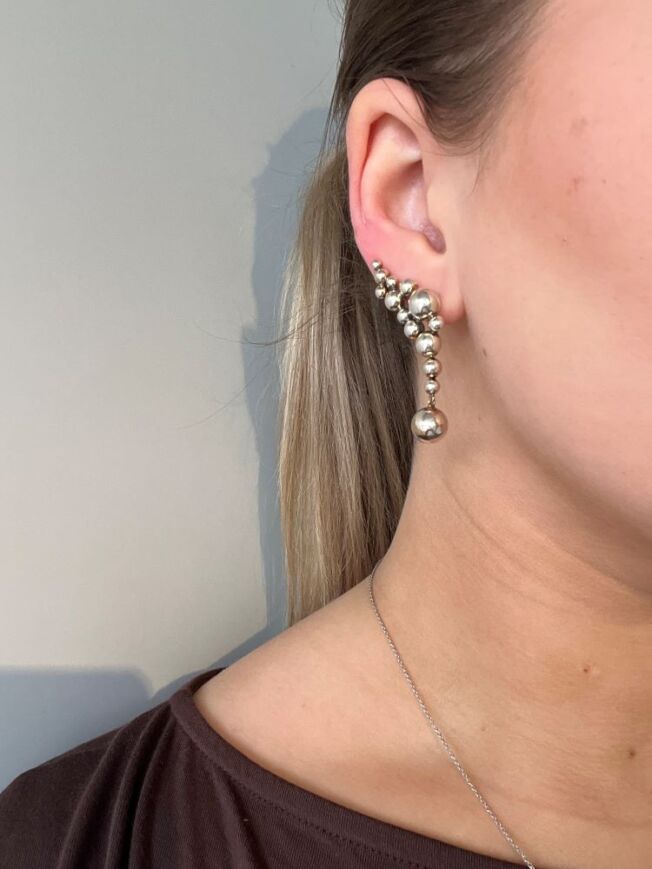 Georg Jensen Moonlight grapes earcuff i sølv