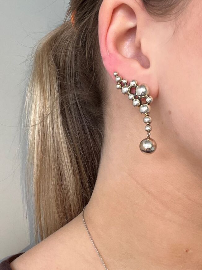 Georg Jensen Moonlight grapes earcuff i sølv