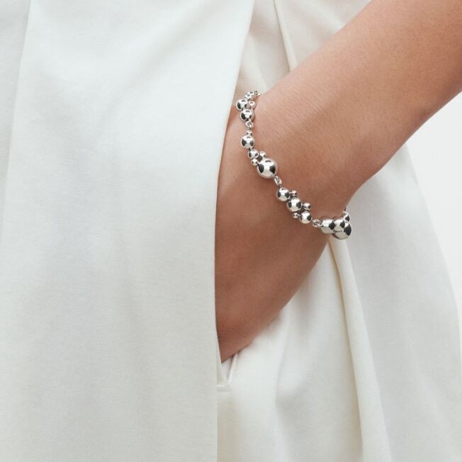 MOONLIGHT GRAPES BRACELET 20001206 Armbånd fra Moonlight Grapes kolleksjonen fra Georg Jensen i oksidert sølv