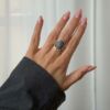 By Birdie "Topkapi" ring i sølv med gult gull detaljer og diamanter