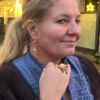 Ulrikke Vogt "Valmue branch bracelet" i forgylt sølv