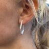Ulrikke Vogt "Polygon medium hoop" ørepynt i sølv