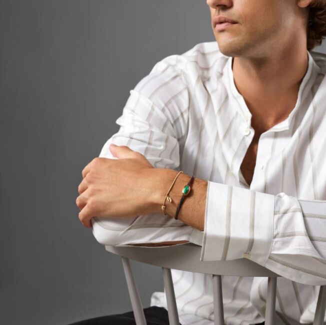 OLE LYNGGAARD COPENHAGEN Claw bracelet i gult gull