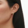 Georg Jensen "MERCY Swirl" ørering i gult gull