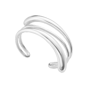 Mercy 3 radet armring i sølv fra Georg Jensen