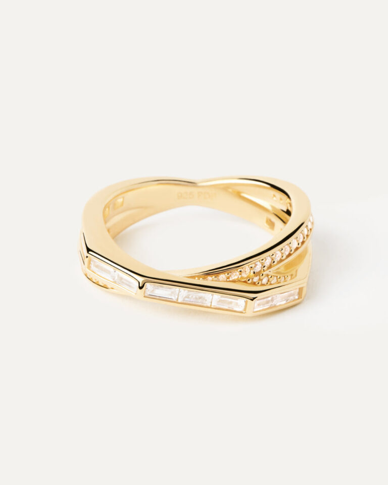 PDPAOLA "Olivia" ring i forgylt sølv