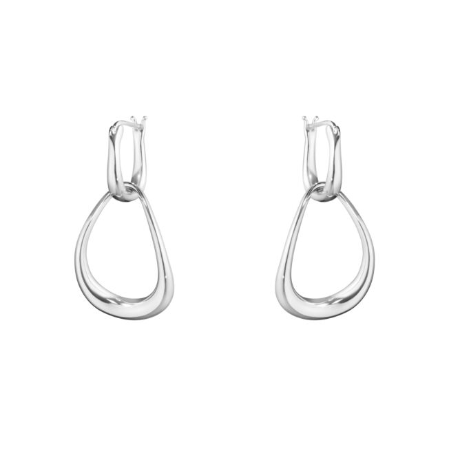 Georg Jensen "Offspring" øreringer i sølv