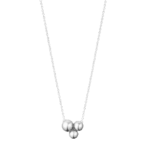 Georg Jensen «Moonlight Grape»anheng og kjede i sølv, lite