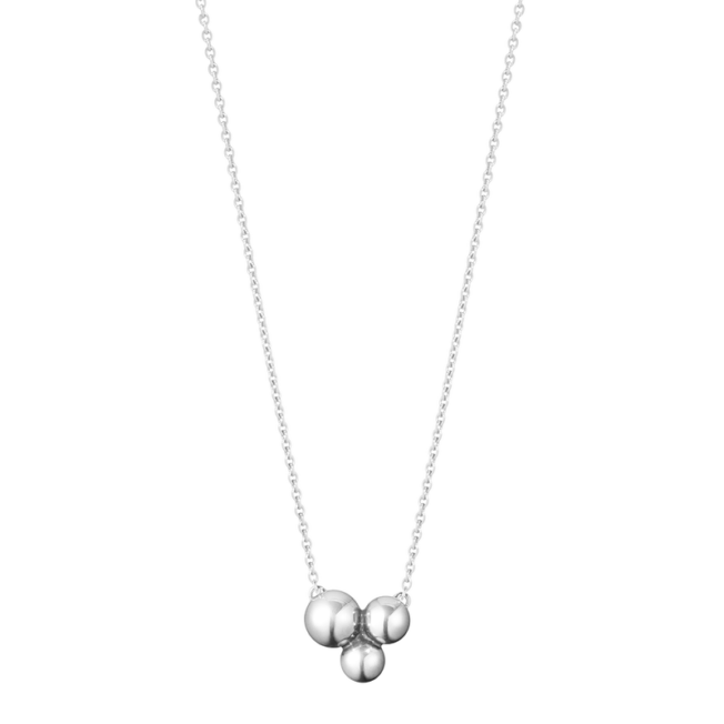 10014437-MOONLIGHT-GRAPES-PENDANT-STERLING-SILVER Georg Jensen Moonlight Grapes anheng og kjede i sølv, lite