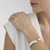Georg Jensen “Mercy hinged bangle” armring i sølv