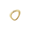 Georg Jensen "Offspring" ring i gult gull med diamanter
