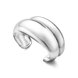 Georg Jensen “Curve medium” armring i sølv