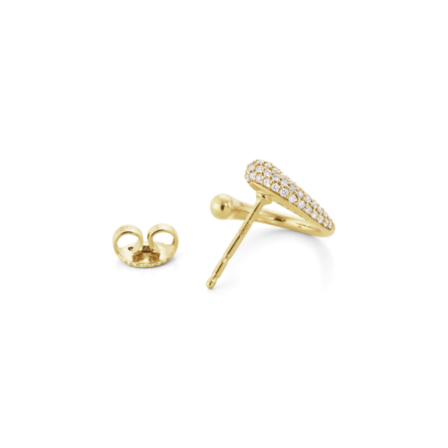 Georg Jensen “Mercy” ørepynt i gult gull med diamanter