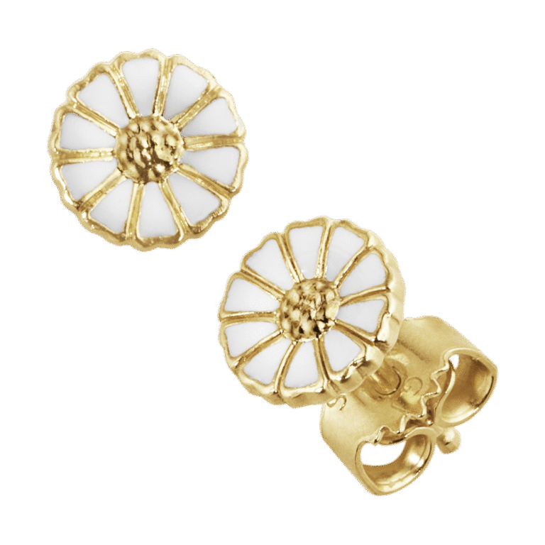 Georg Jensen "Daisy mini" ørepynt i forgylt sølv