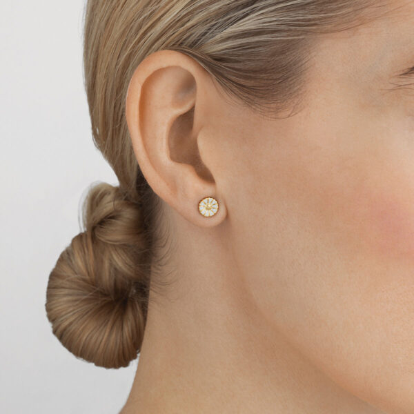 Georg Jensen "Daisy mini" ørepynt i forgylt sølv