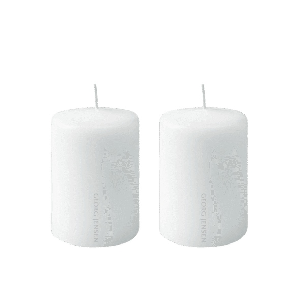 Georg Jensen 2 pakning med kubbelys, 60 mm