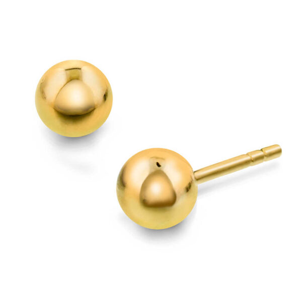 Ørepynt gullkuler 5 mm
