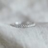 Rekkering i hvitt gull med diamanter 0,25ct