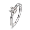 Hvitt gull ring med baguetteslipte diamanter 0,29 ct