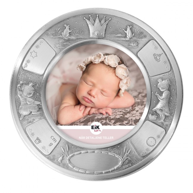 Prinsesse fotoramme i tinn fra EIK barn™