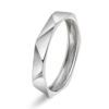 "Fasett" ring i hvitt gull, smal