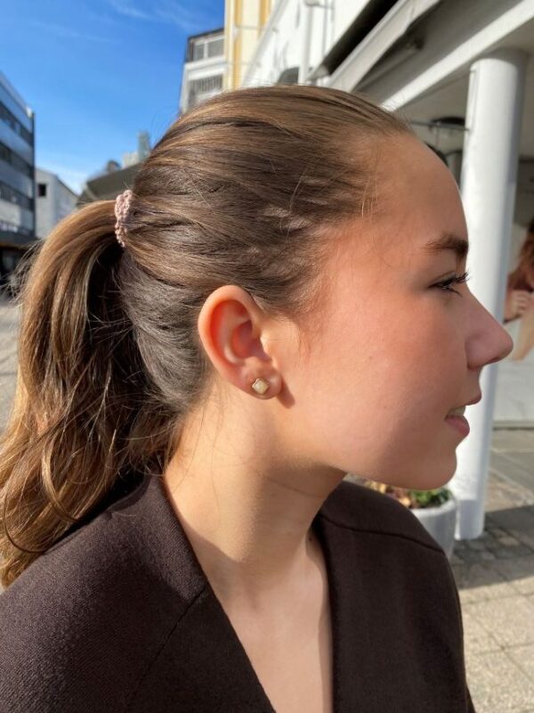 Coeur de Lion ørepynt med rosenkvarts