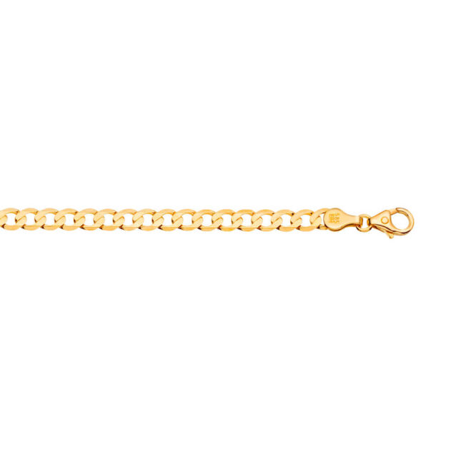 Gult gull armbånd panser 19 cm