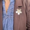 Susanne Friis Bjørner blomst nål/brosje i sølv