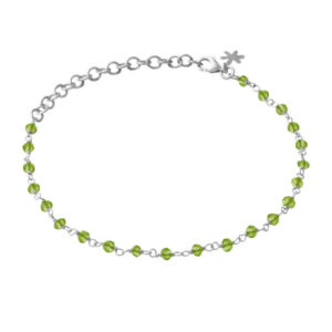 Susanne Friis Bjørner armbånd i sølv med peridot