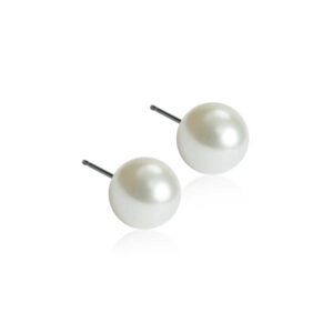 Blomdahl ørepynt i titan med perle 10 mm