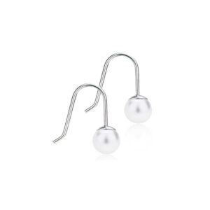 Blomdahl øreheng med titanstift med 6 mm perle