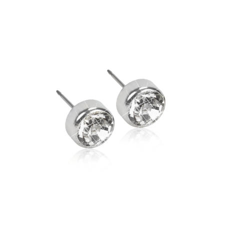 Blomdahl ørepynt i titan med c.zirkonia, 5 mm