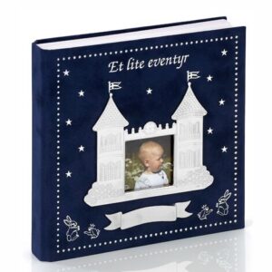 Et lite eventyr album/minnebok mørk blå med tinn fra EIK barn™