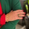Susanne Friis Bjørner ring forgylt med gylden månesten, liten