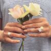 Susanne Friis Bjørner ring i sølv med lys rosa krystall