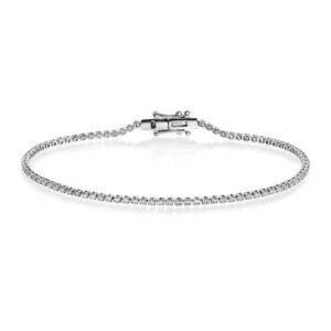 Tennisarmbånd i hvitt gull med 1,00 ct TW.SI