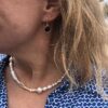 Susanne Friis Bjørner ørepynt i forgylt sølv med sort agat, krok
