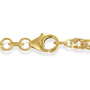 Singapor armbånd i gult gull, 2,9 mm bredde