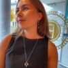 Susanne Friis Bjørner ørepynt i sølv med ferskvannsperler