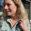 Susanne Friis Bjørner armbånd i forgylt med phrenite, lemon og grønn kvarts