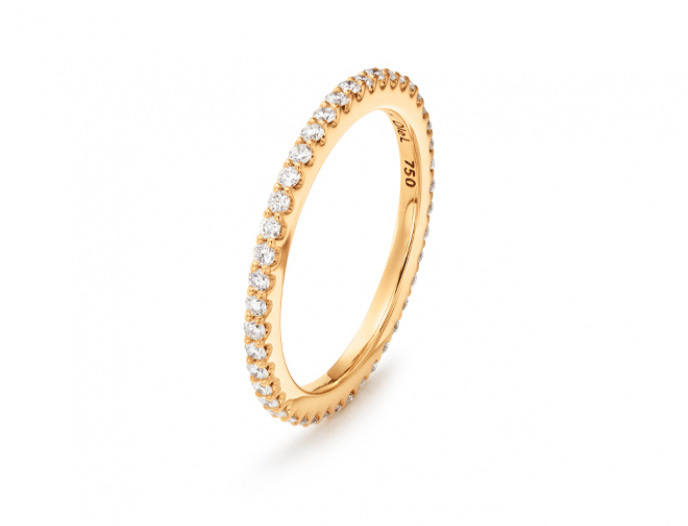 OLE LYNGGAARD COPENHAGEN Love Bands rett ring i gult gull