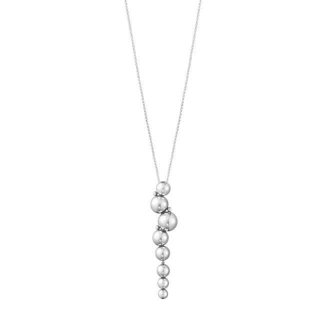 Georg Jensen Moonlight Grapes kjede i sølv mellomstor