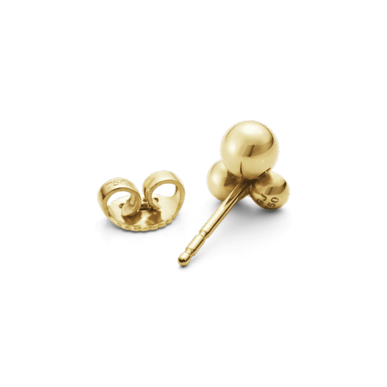 Georg Jensen «Moonlight Grapes» ørepynt i gult gull med diamant