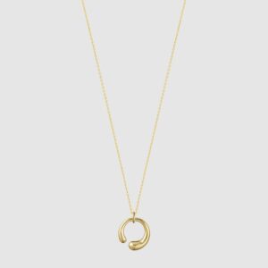 Georg Jensen “Mercy” anheng i gult gull, liten